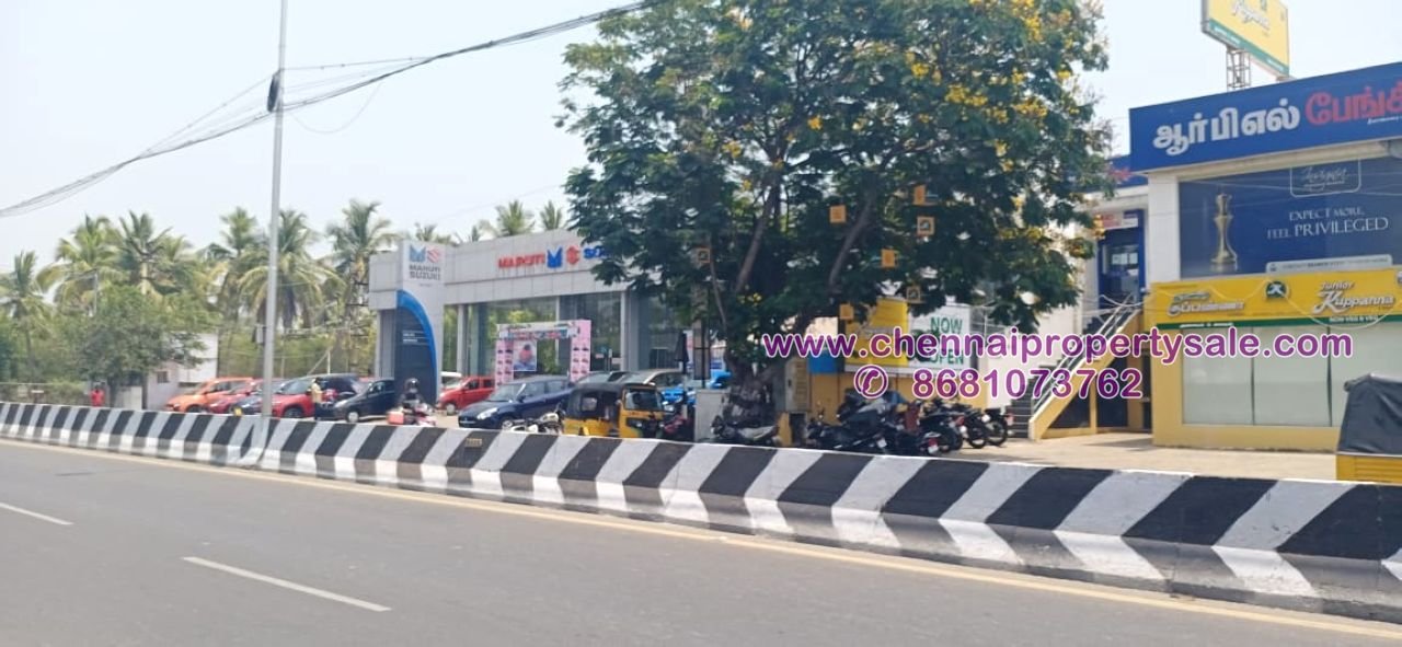 12.5 Ground commercial / Residential land sale in Neelankarai ECR