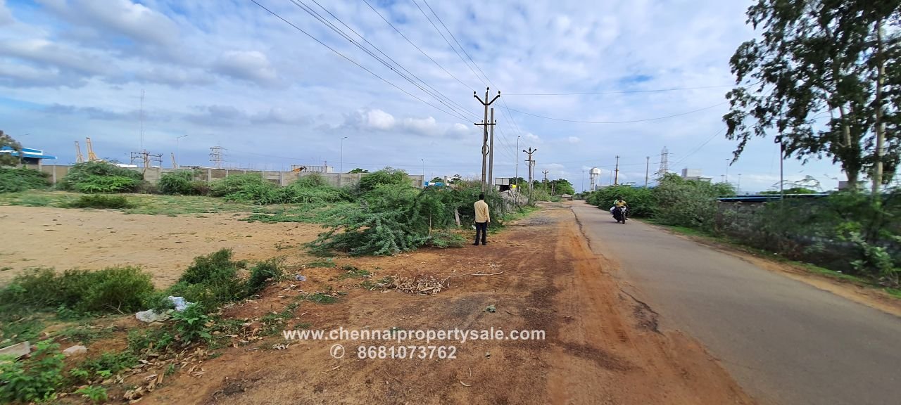 25 Acre Industrial land sale in ENNORE KATTUPALLI Adani port