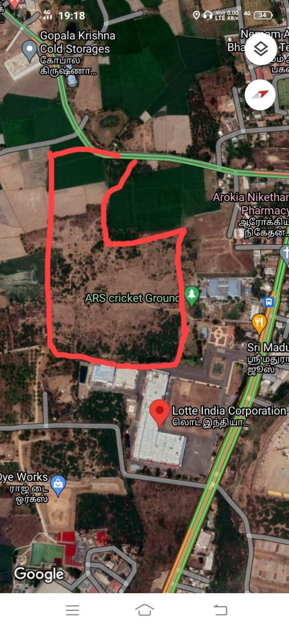 18 Acres Land Sale in Nemam Near Thirumazhisai