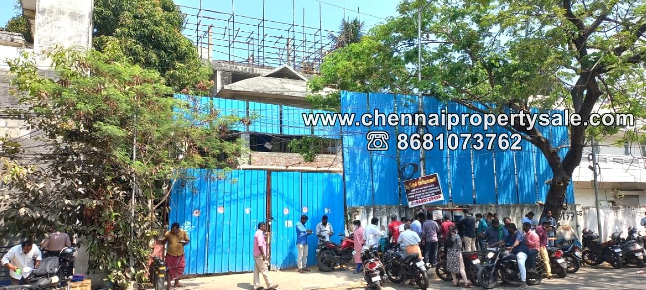 3 Ground Incomplete Residential Bungalow sale in T.nagar