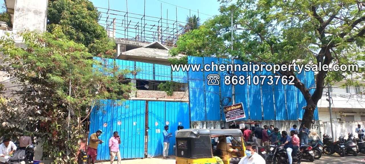 3 Ground Incomplete Residential Bungalow sale in T.nagar