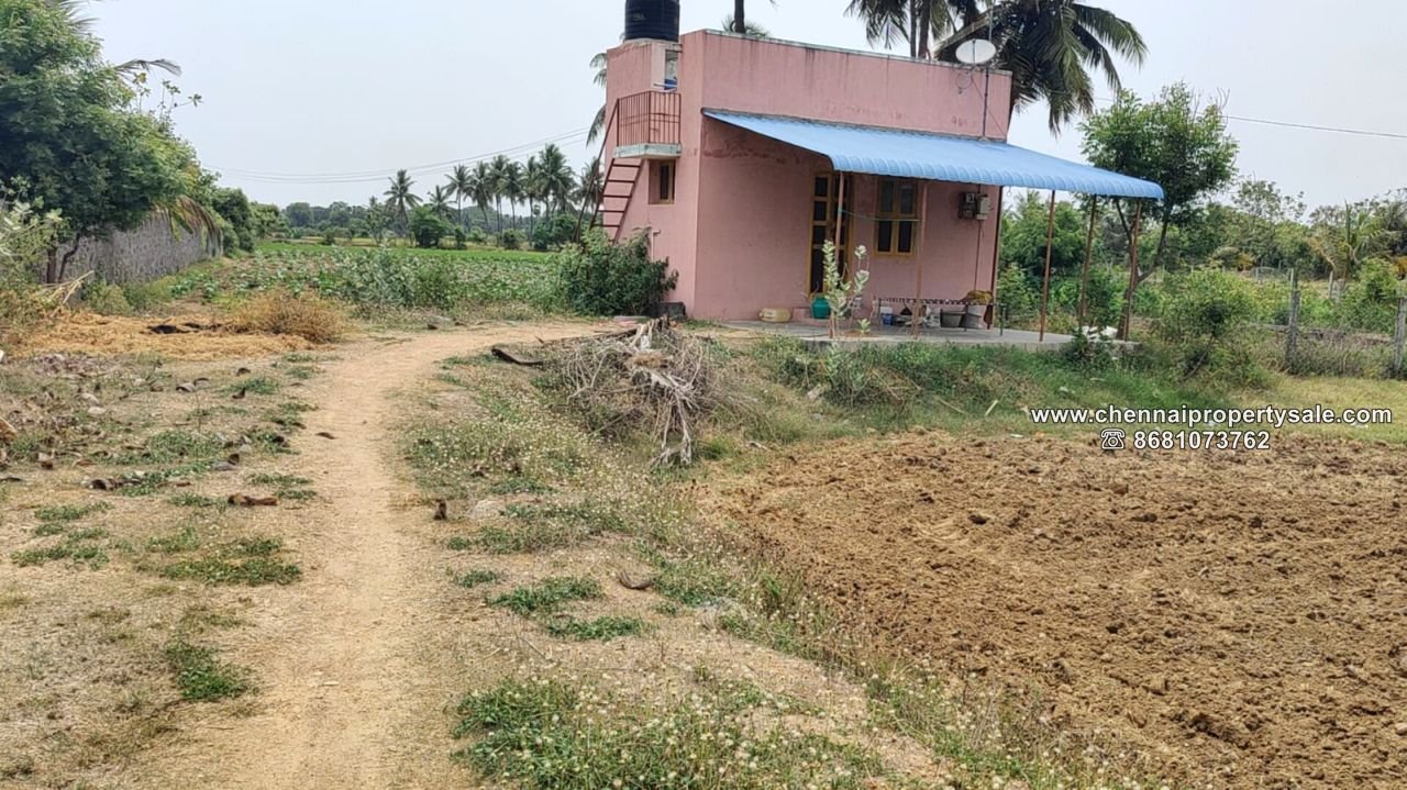 2 Acre Farm Land with House sale Near Tirukazhukundram