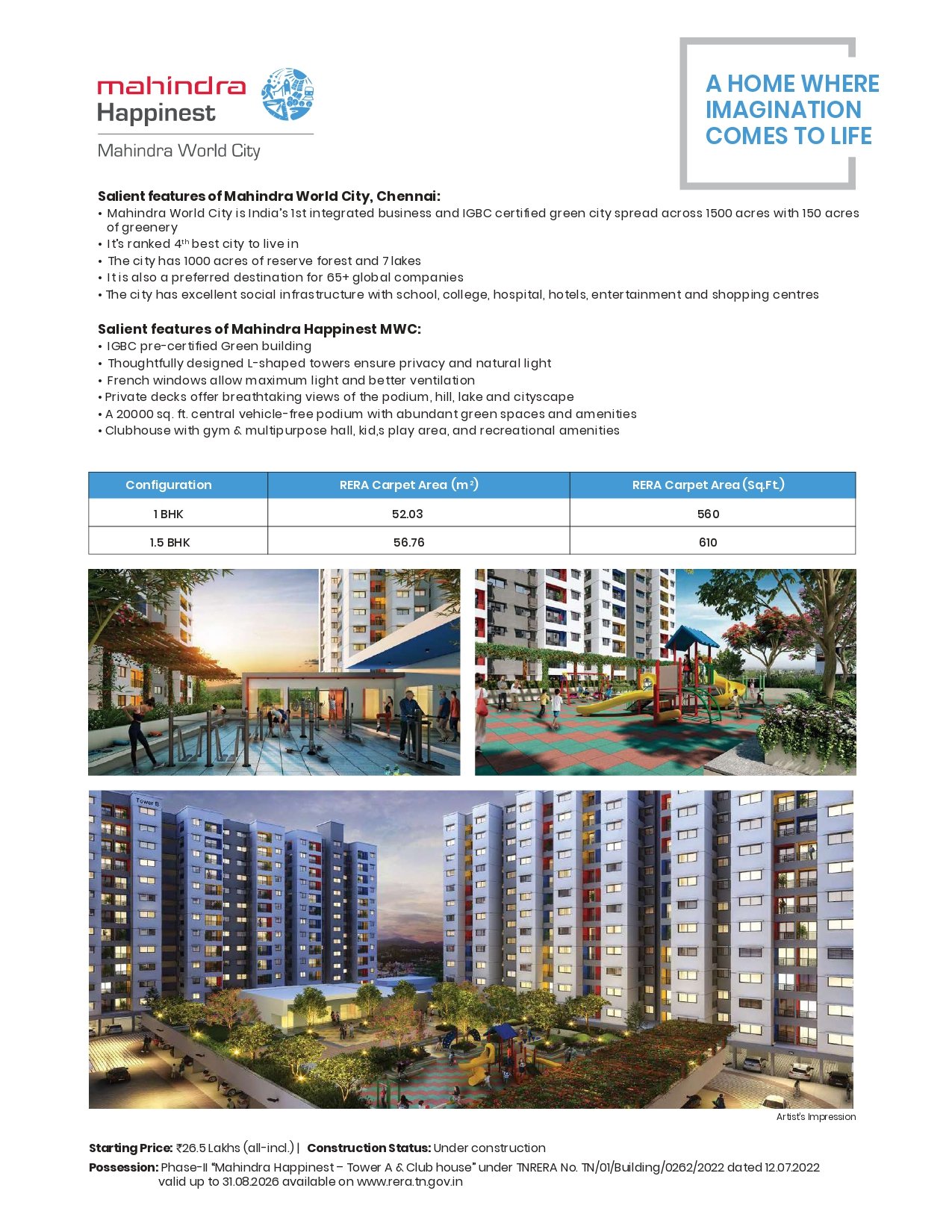 1 & 1.5 BHK House Sale in Avadi