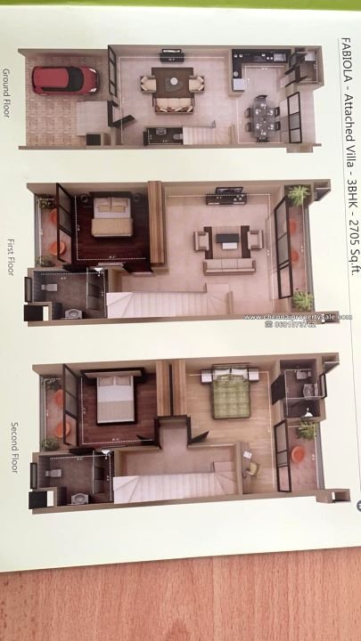 2705 Sqft 3 BHK Villa Sale in Thiruporur OMR