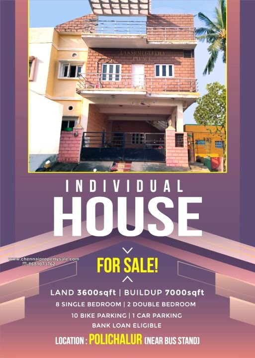 7000 Sqft Rental Income Building Sale in Pozhichalur