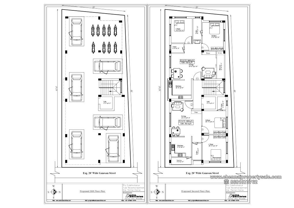 800 Sqft 2 BHK Flat Sale in Pammal