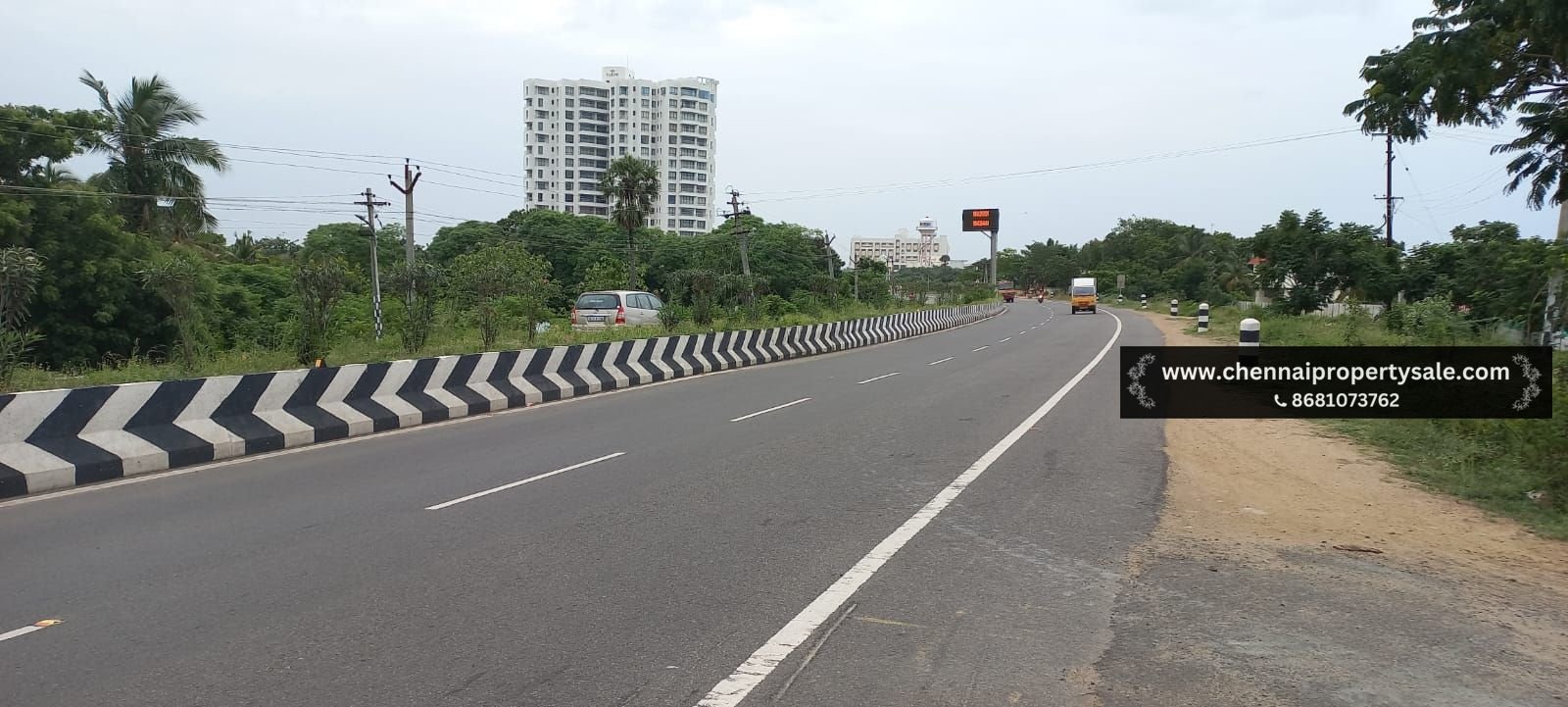 7 Ground On Road Land Sale in Muttukadu ECR