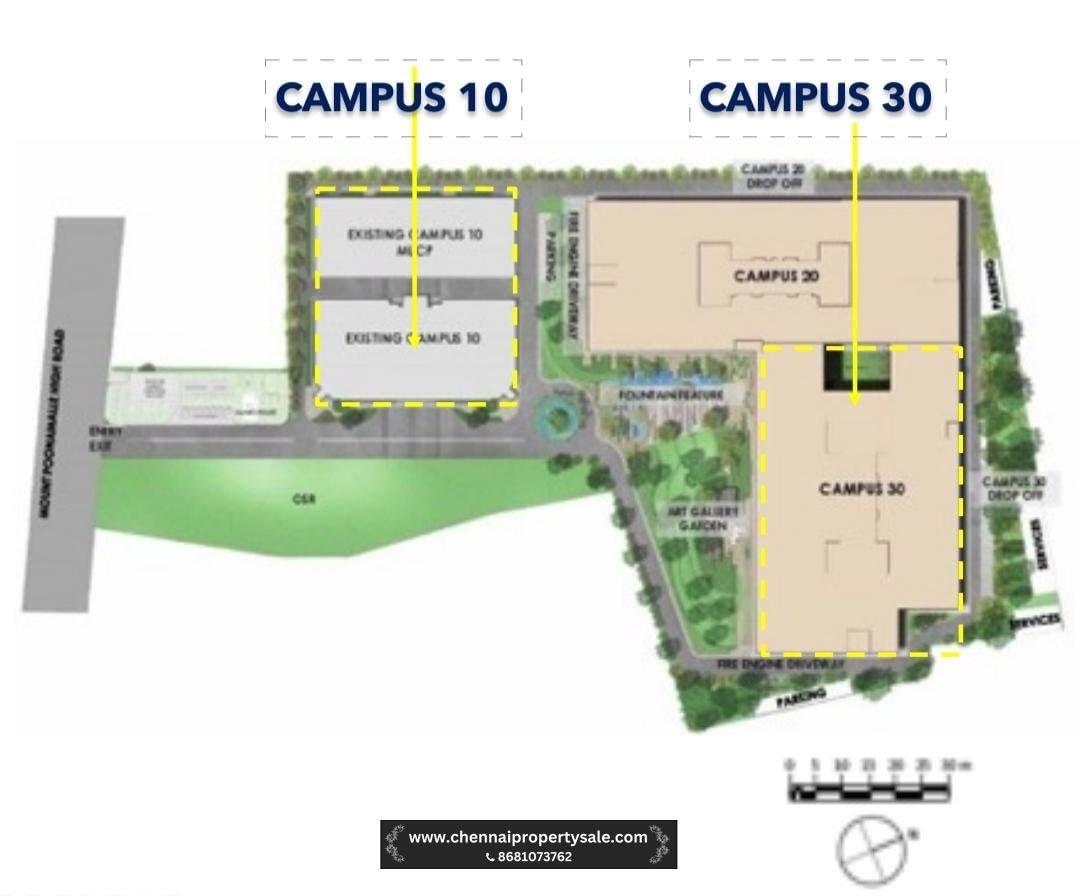 24515 Sqft Prime Commercial Space for Rental in Porur