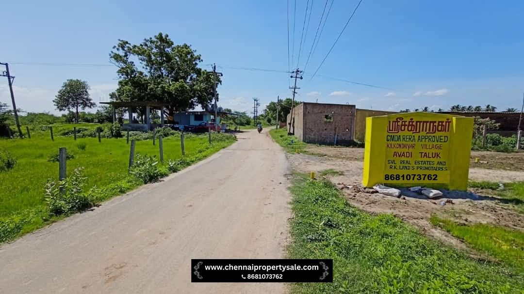 CMDA APPROVED EMI Plots Sale in Kilkondaiyur near Pattabiram