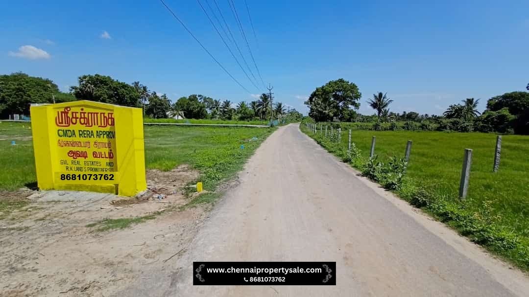 CMDA APPROVED EMI Plots Sale in Kilkondaiyur near Pattabiram