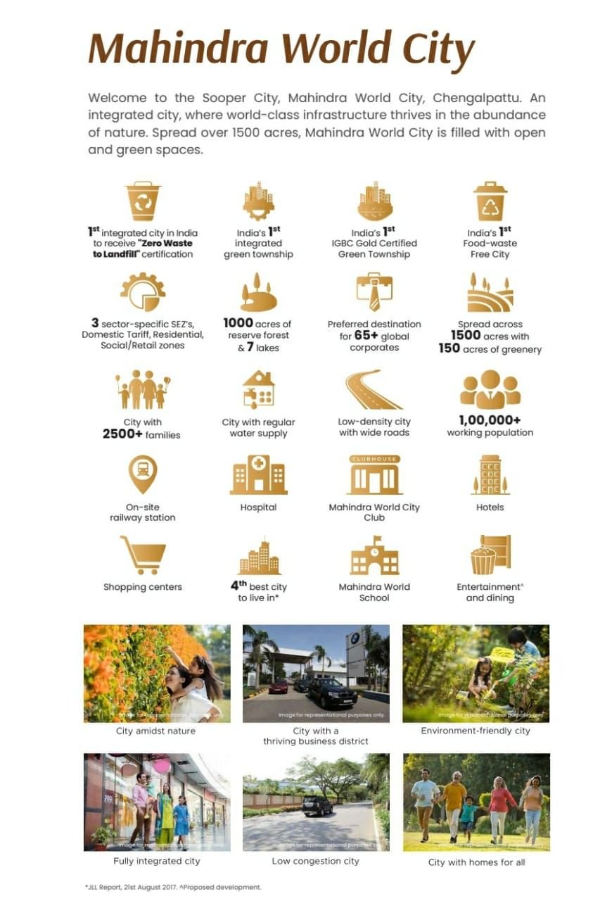 Gated Community plots at Mahindra Word city Chengalpattu Phase2