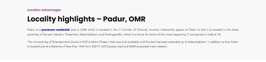 Gated Community Plots Sale at Padur Park and Bloom