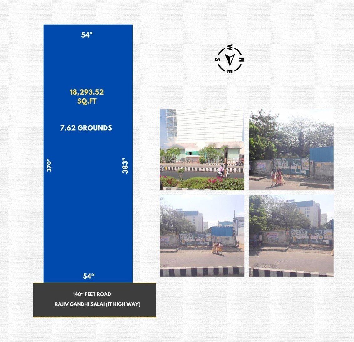 7.62 Ground Commercial Plot Sale in Karapakkam