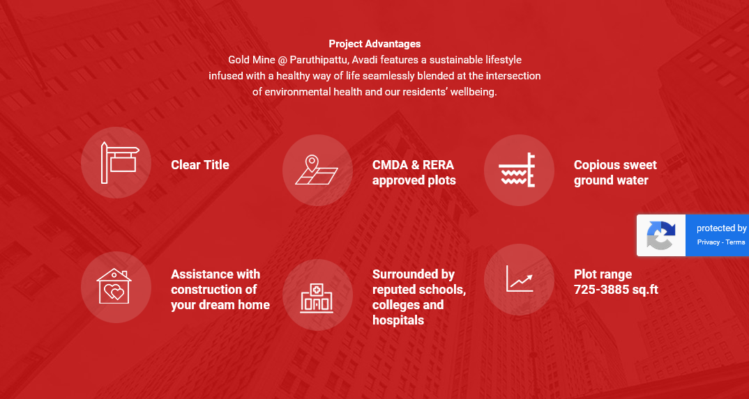 Gated Community premium plots sale in Avadi