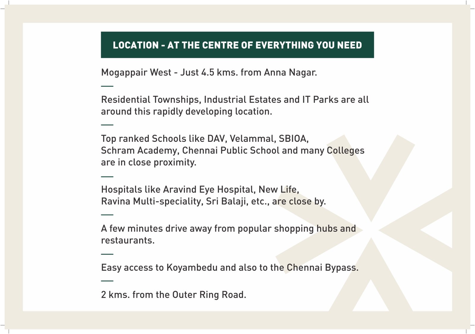 Premium Apartment Sale at Mogappair West