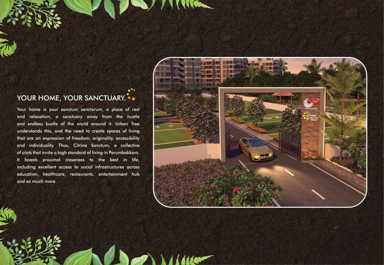 Gated Community premium plots sale in Perumbakkam