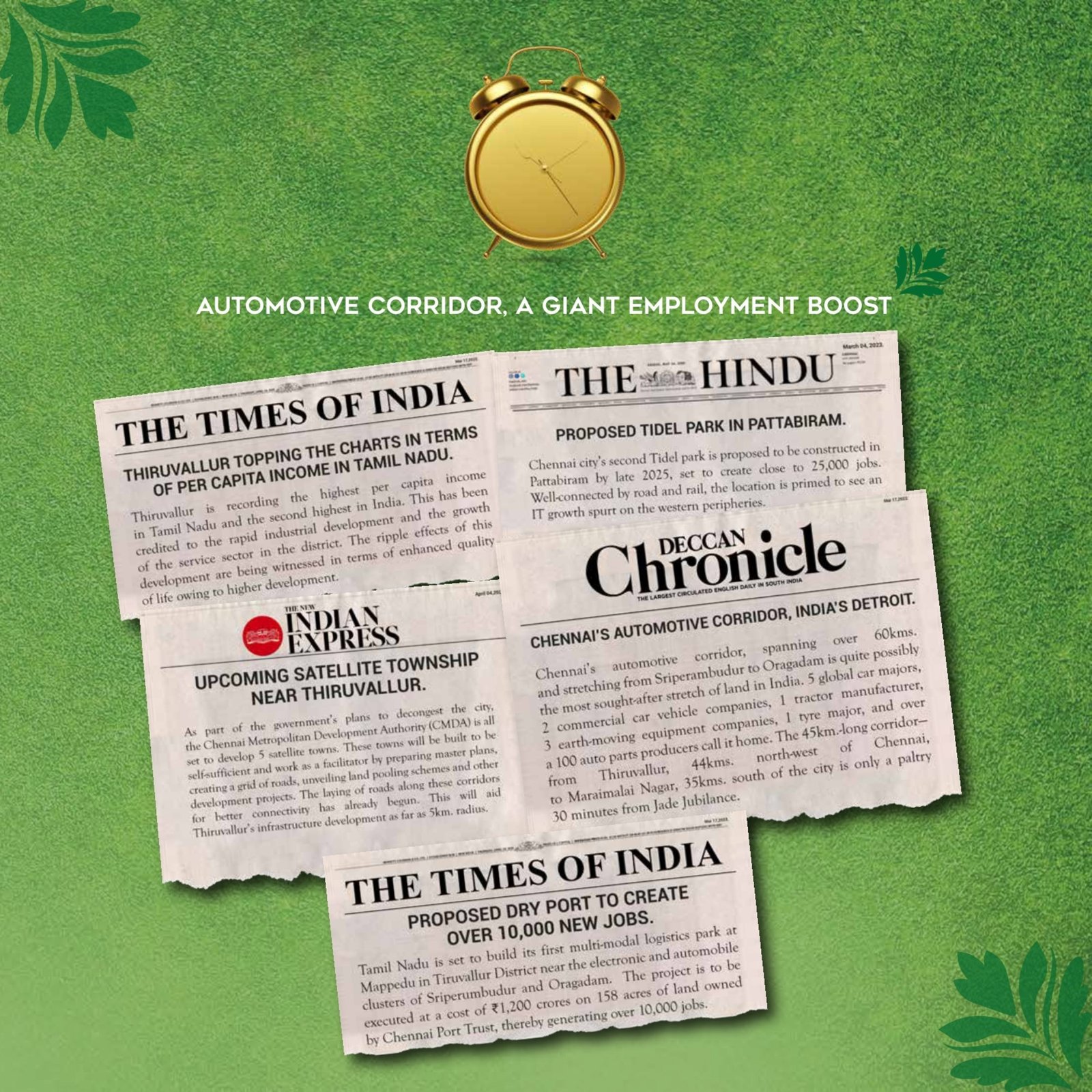 Gated Community premium plots sale in Tiruvallur