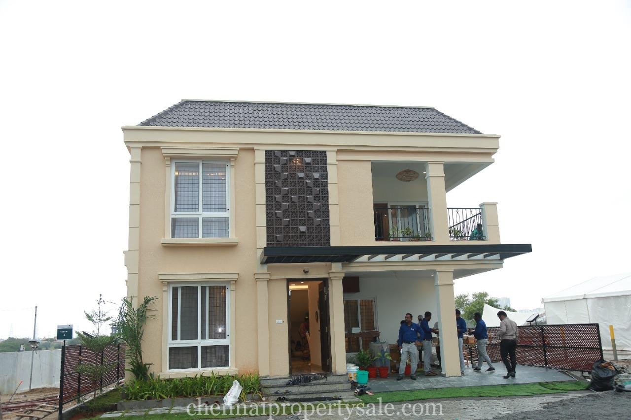 Luxury 3&4 BHK Bungalow for sale in Navalur OMR 18 DAC Silicon Valley navalur