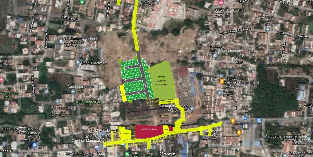 Gated Community premium plots sale in Manapakkam 