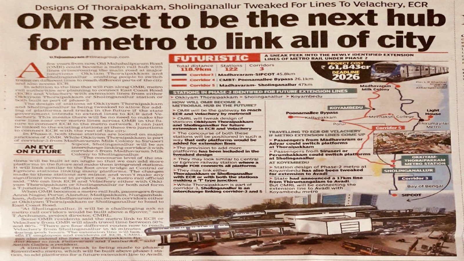 Gated Community premium plots sale in Thaiyur, OMR