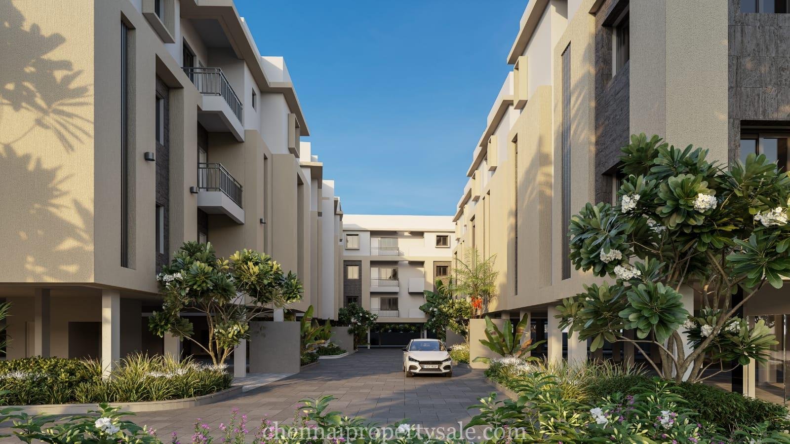 2 Bhk Gated community flats sale in Noombal