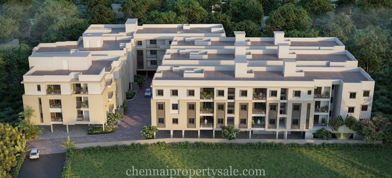 2 Bhk Gated community flats sale in Noombal