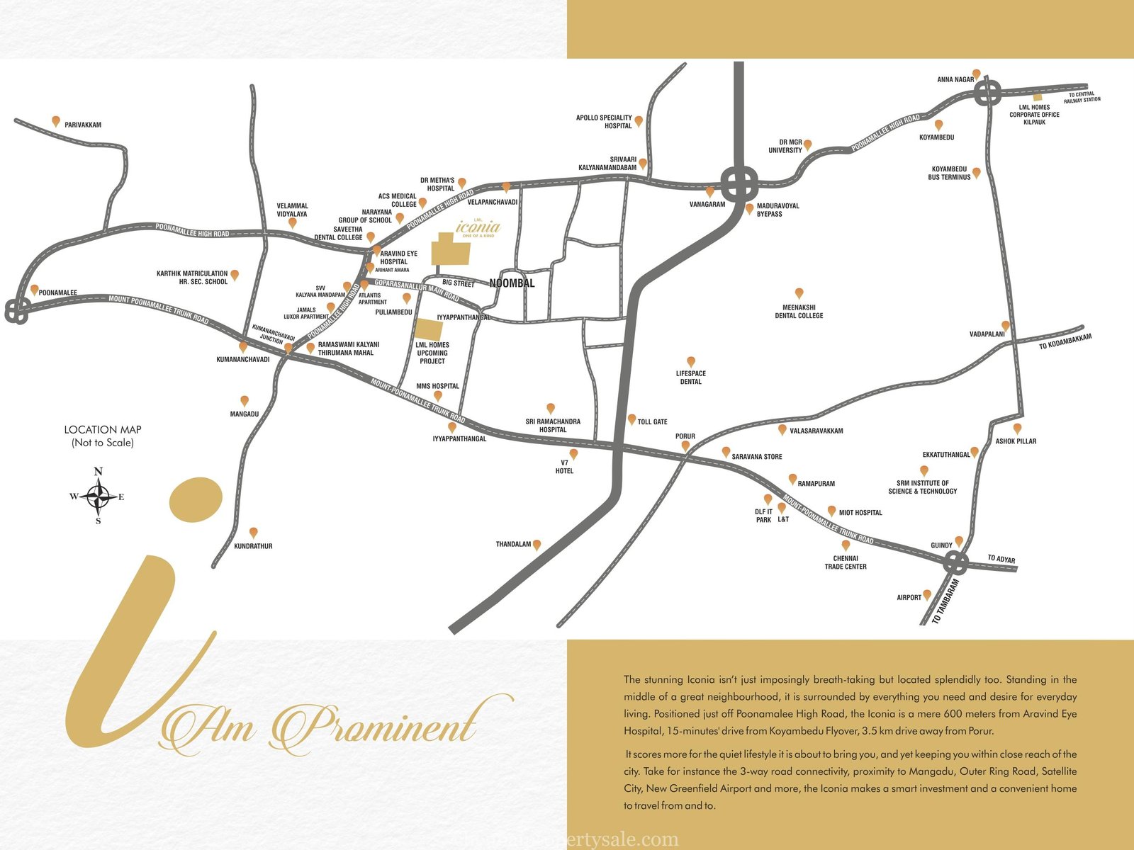 Gated community flats sale in Noombal