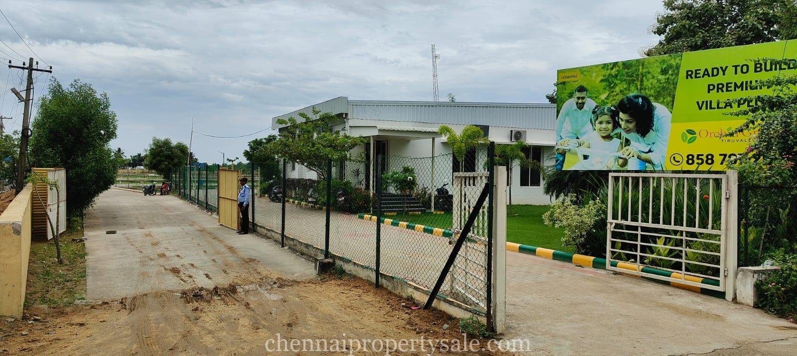 Gated community plots sale in Thiruvallur Town