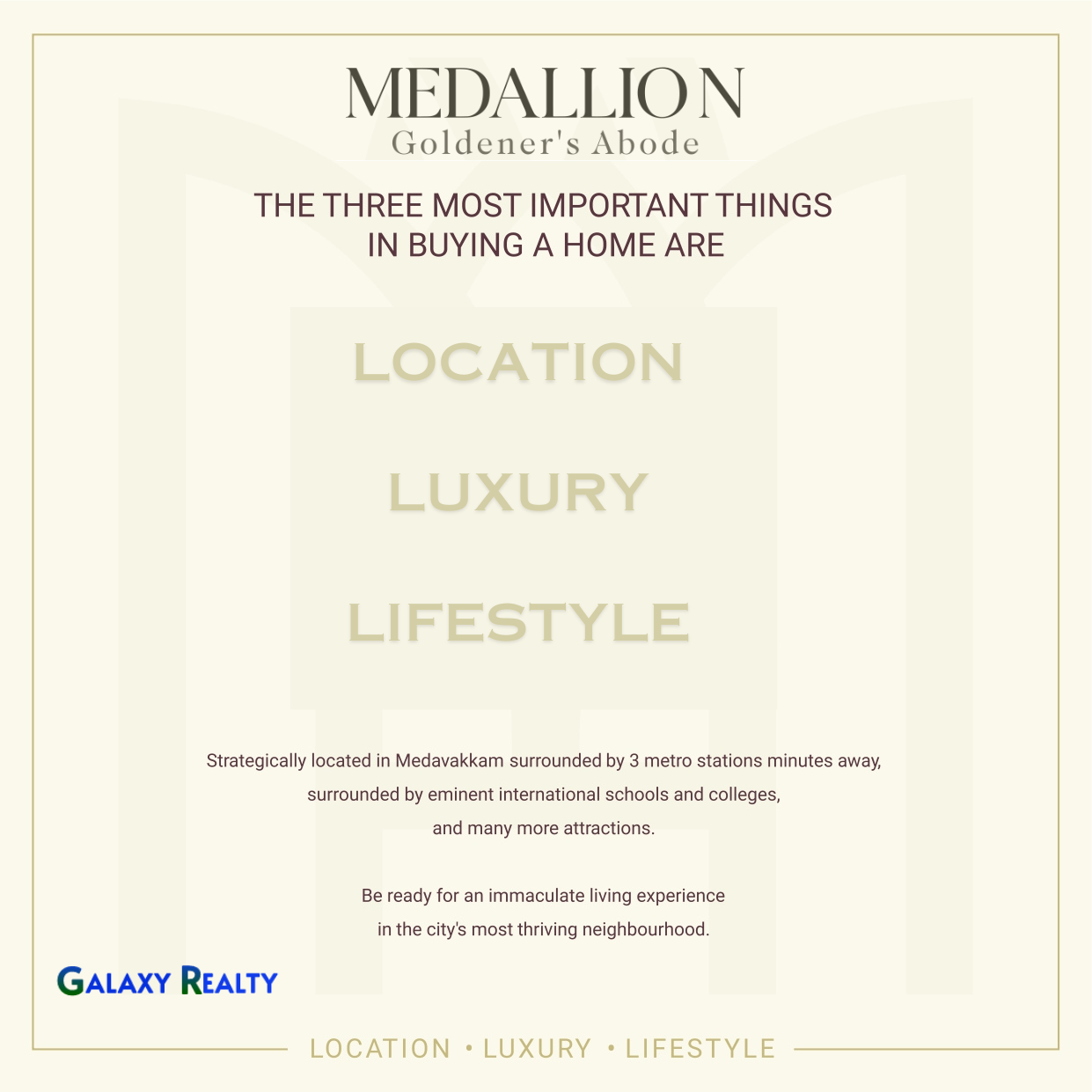 Luxury 2&3 BHK Apartments Gated community flats sale in DAC Medallion Medavakkam