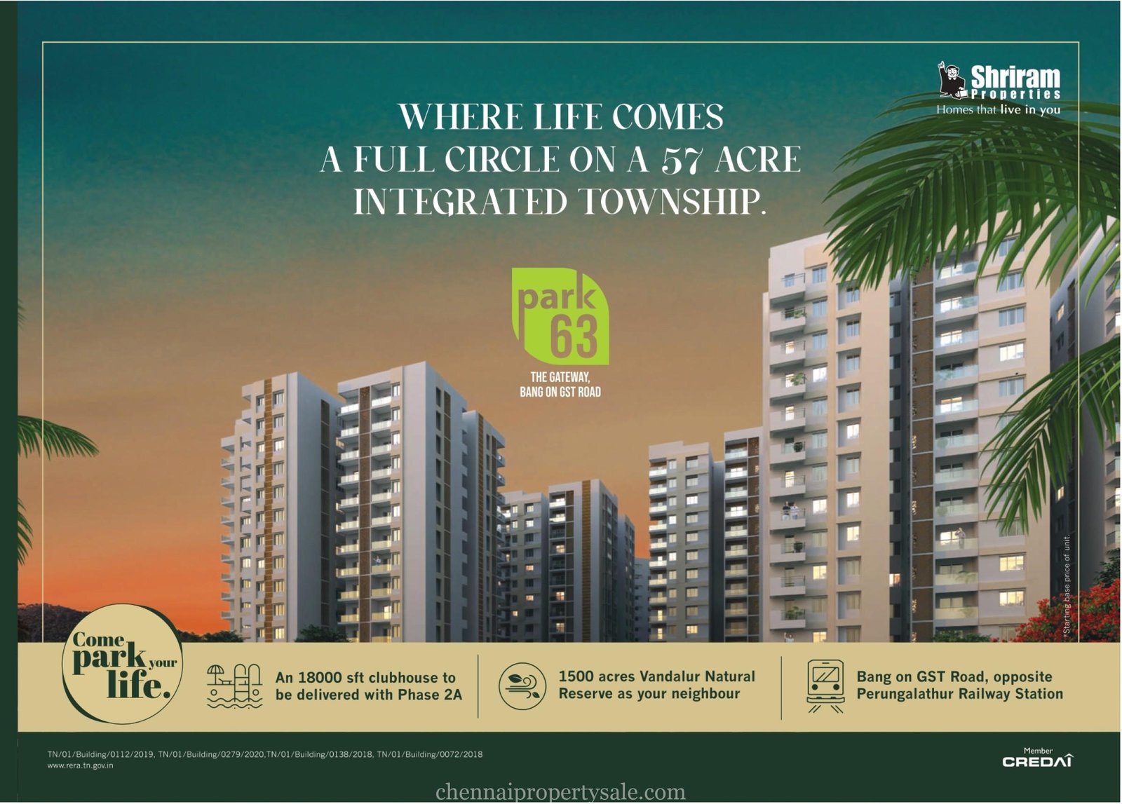 Apartments in Perungalathur Shriram Park 63