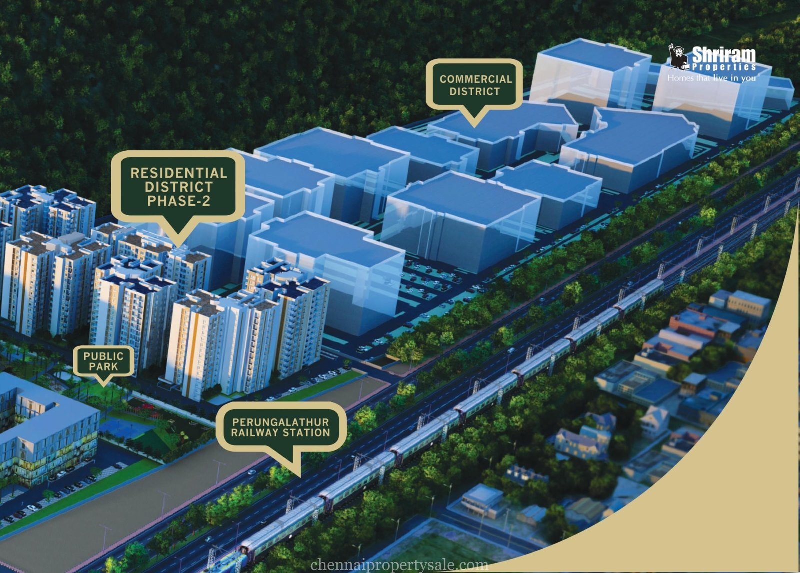 Gated Community Luxury Lifestyle Apartments in Perungalathur Shriram Park 63