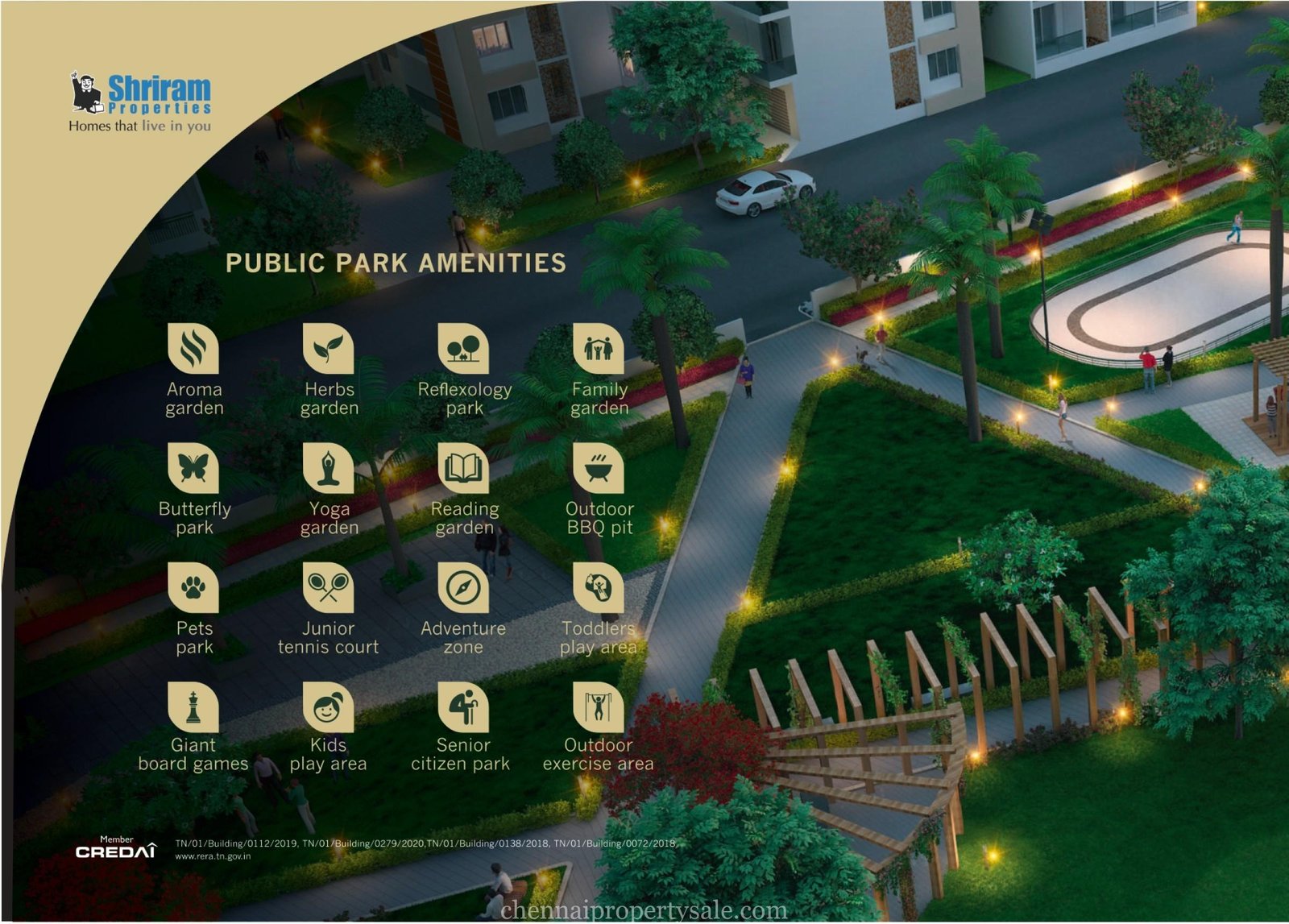 Gated Community Luxury Lifestyle Apartments in Perungalathur Shriram Park 63