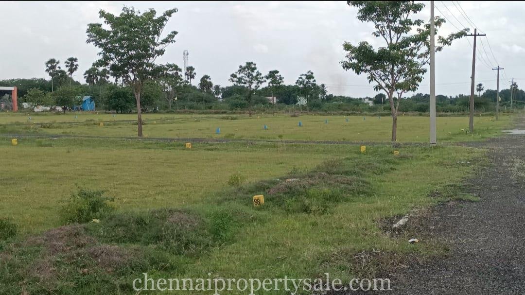 DTCP approved plot sale in ponneri