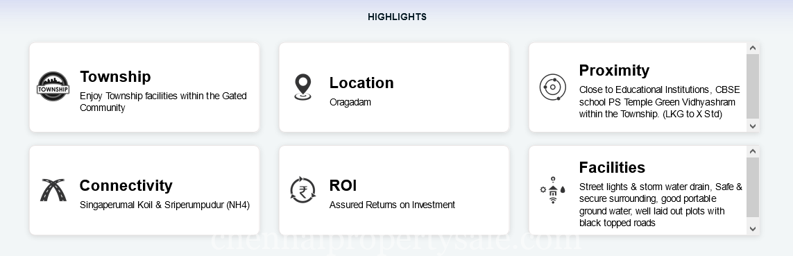 Gated Community DTCP aproved plots in Oragadam