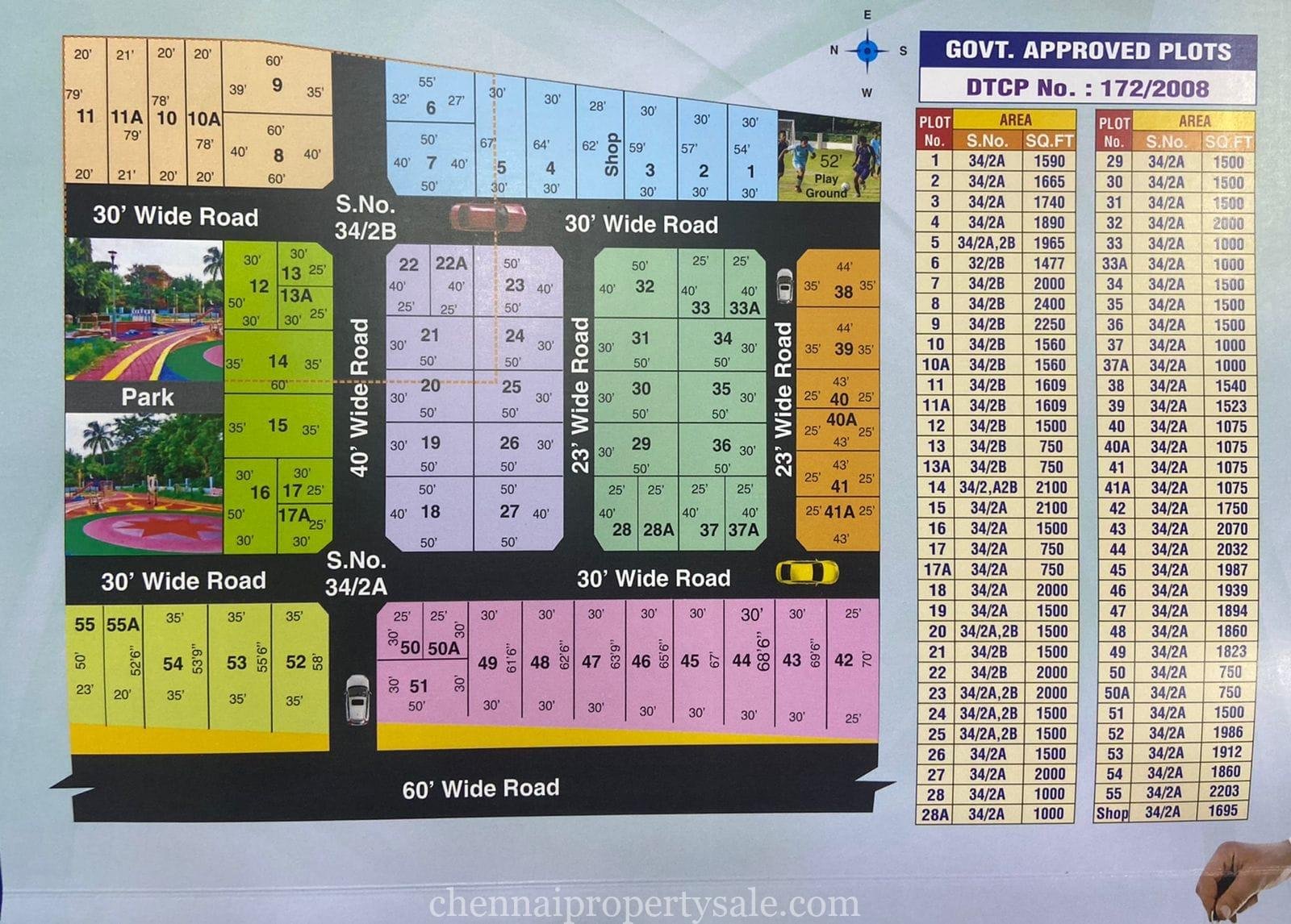 a map of a neighborhood