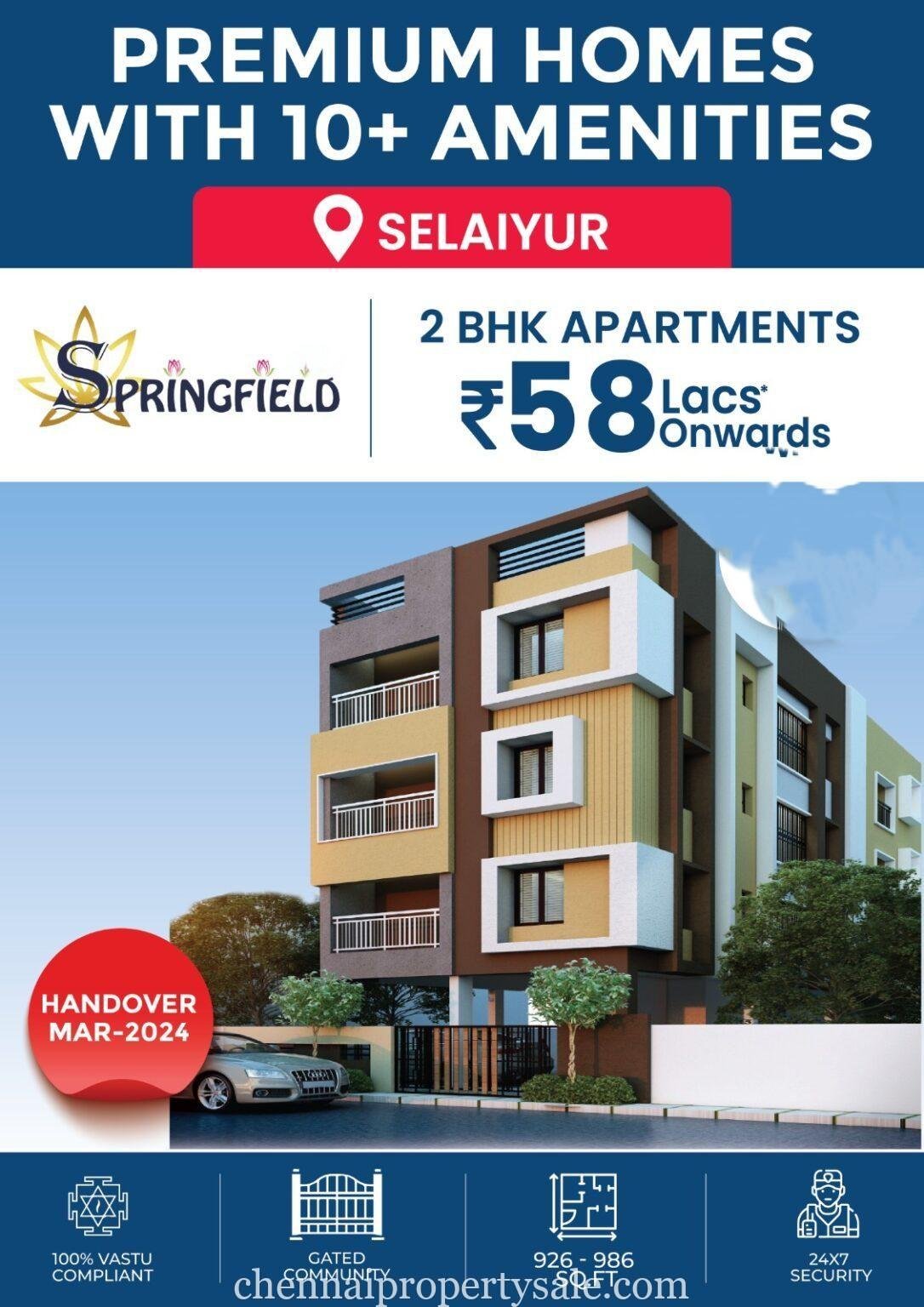 Gated community Flats sale in Selaiyur