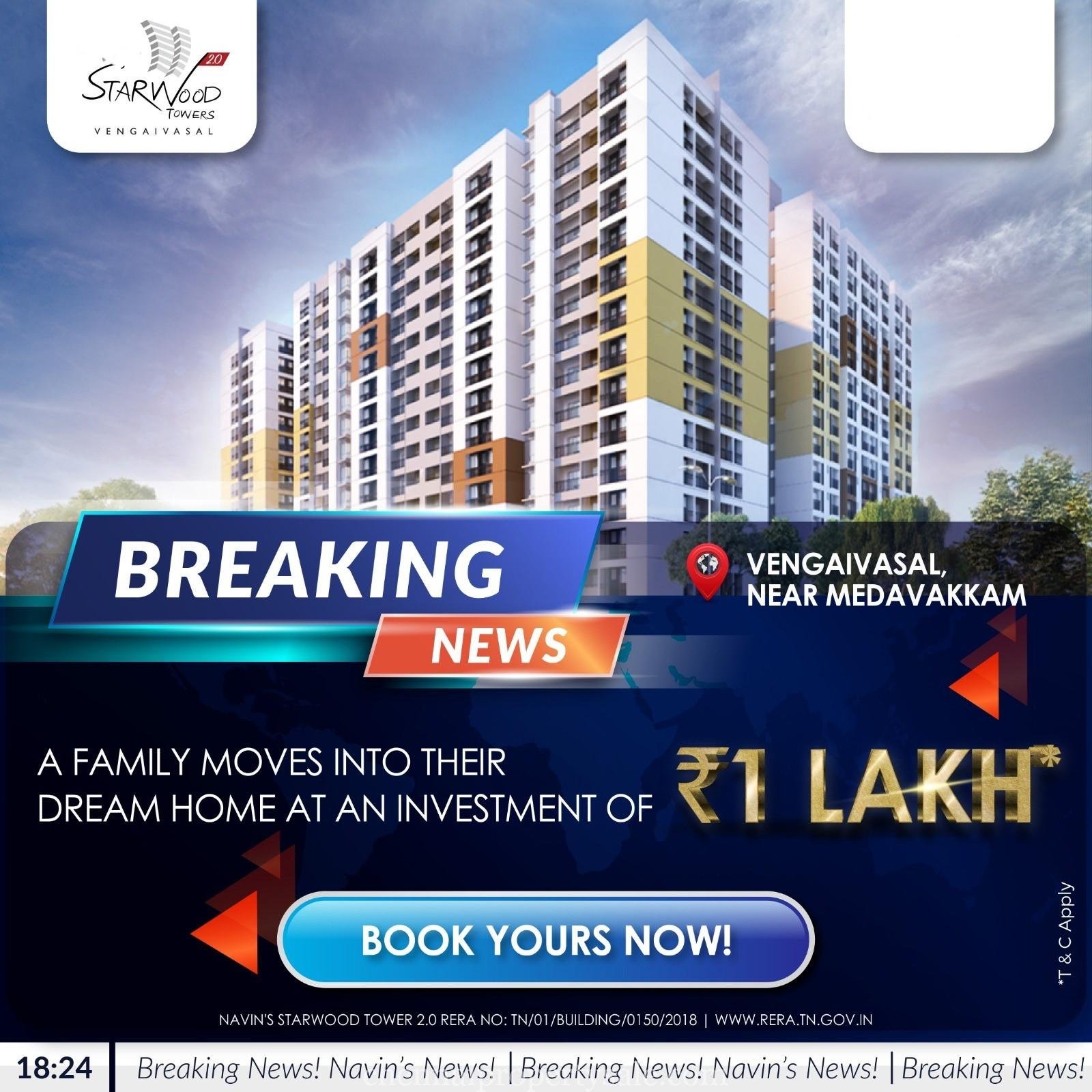 Luxuray Apartments sale in Medavakkam