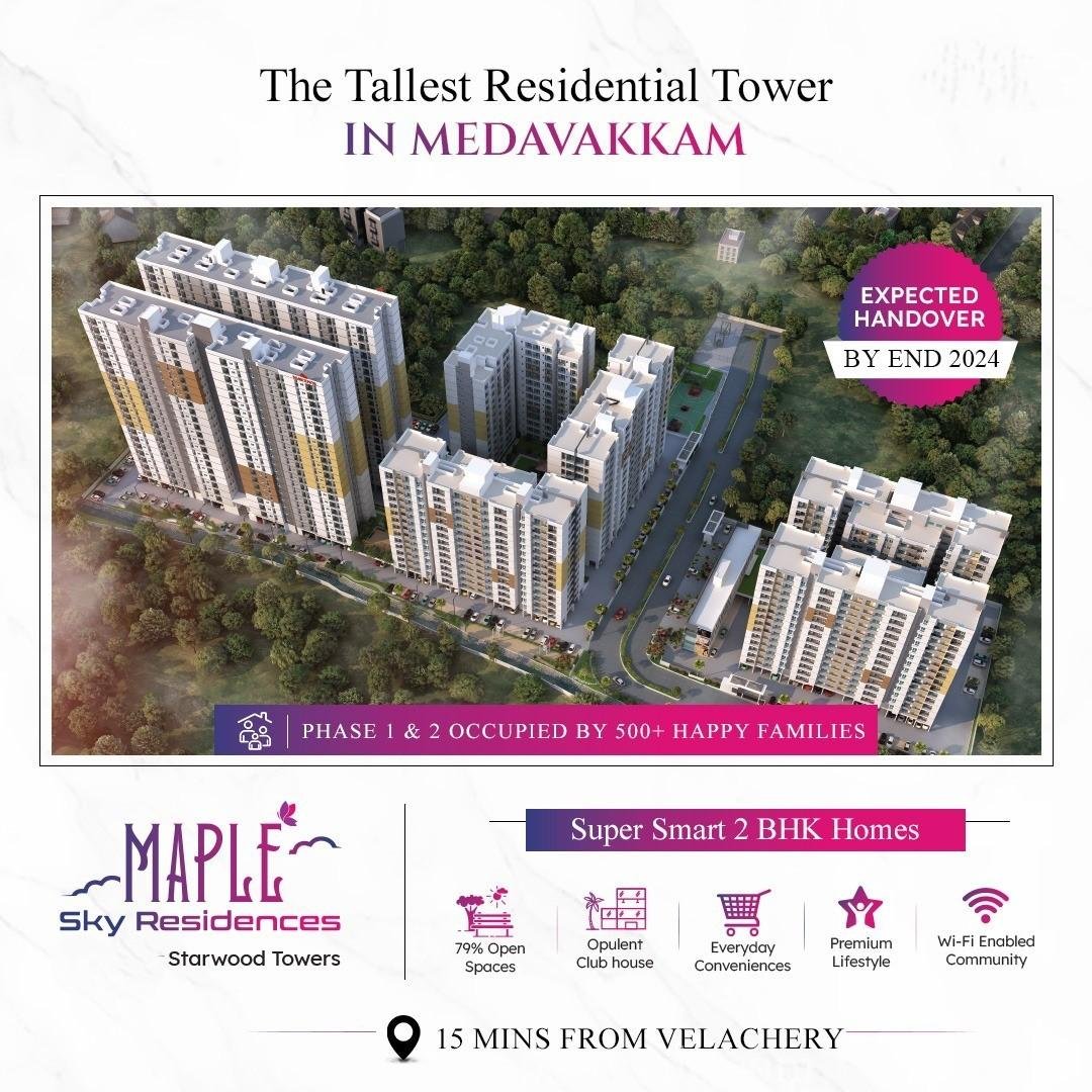 Luxuray Apartments sale in Medavakkam