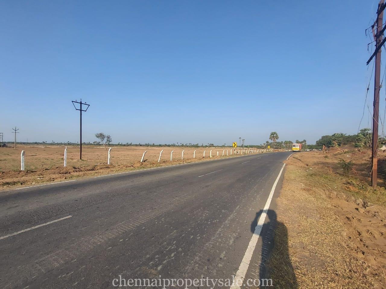 Land for GST - uthiramerur on road PERUMGOZHI