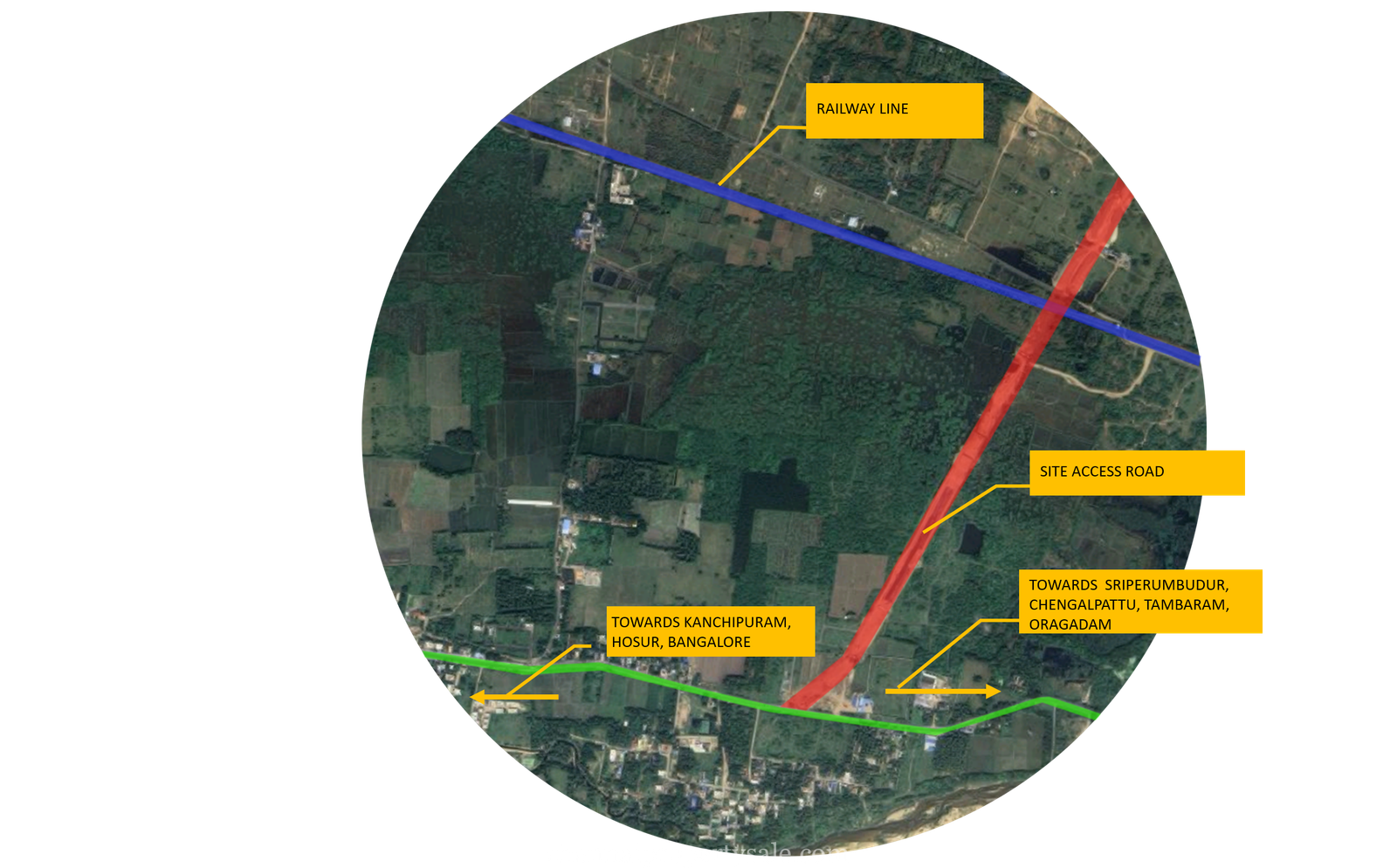 100 Acre Land Sale in Walajabad