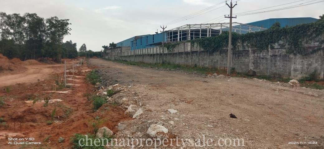  40 Acre Industrial Land Sale in Sriperumbudur Near Mappedu