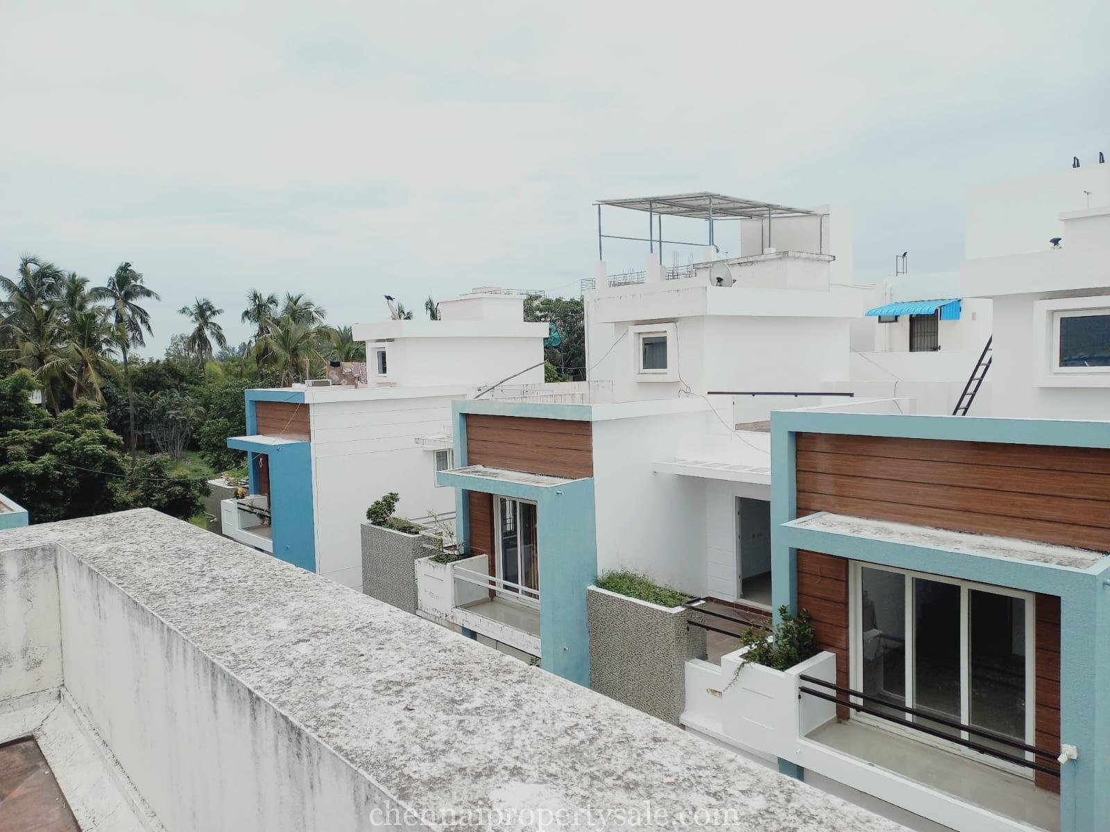 1800 Sq Feet Beach Twins Individual House Sale in Kanathur ECR