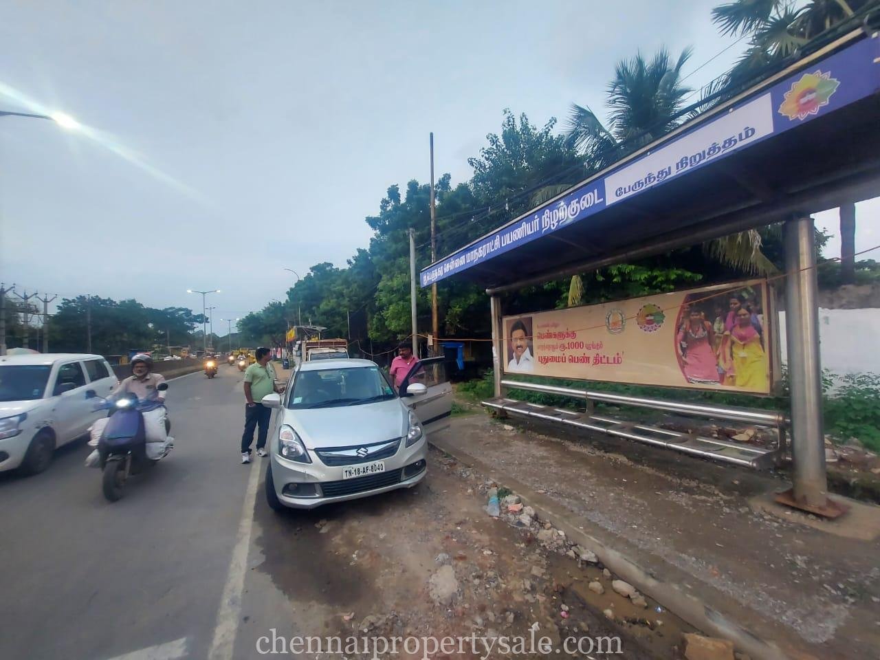 5.5 Ground On Road Residential and Commercial Land Sale in Madhavaram