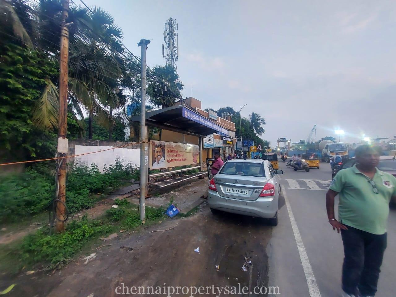 5.5 Ground On Road Residential and Commercial Land Sale in Madhavaram