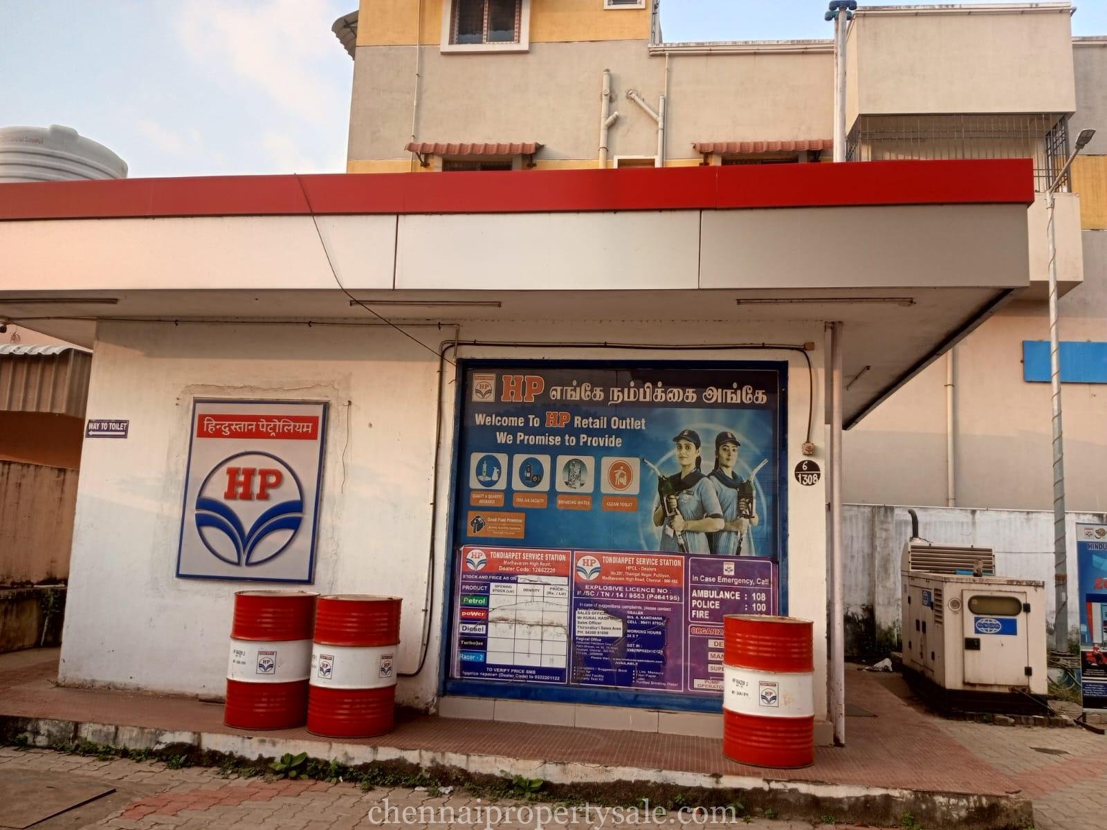 Running Petrol Bunk With Land For Sale in Vadaperumbakkam